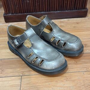 Dr. Martens Metallic Silver Women's Sandals